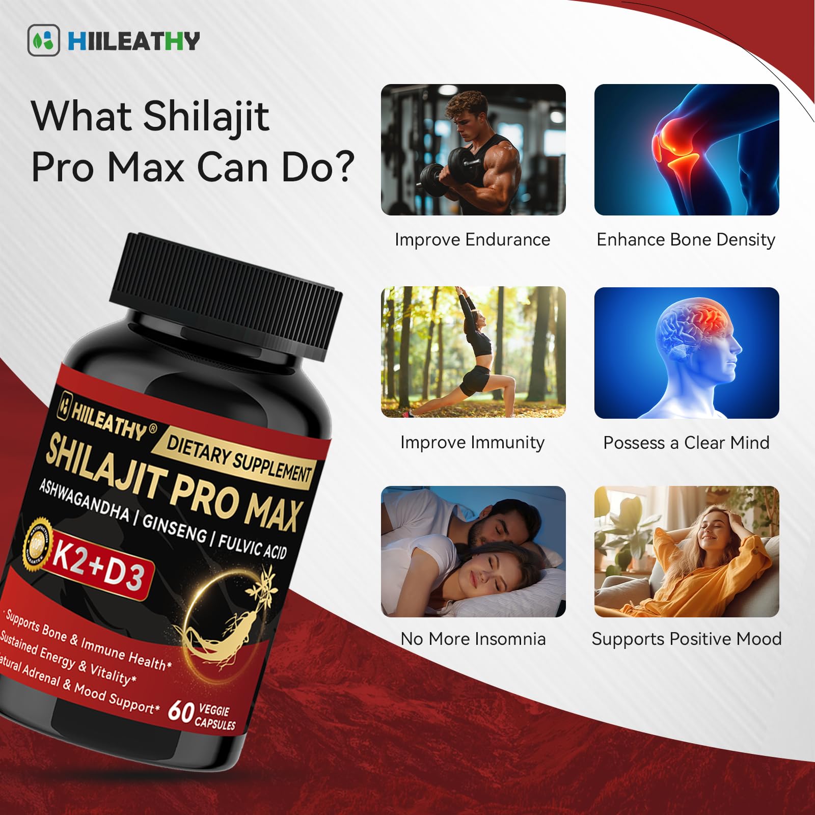 HIILEATHY Two capsules after dinner for simple daily use