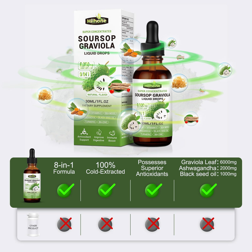 HIIHONE sea moss ingredient shot emphasizes mineral-rich blend.
