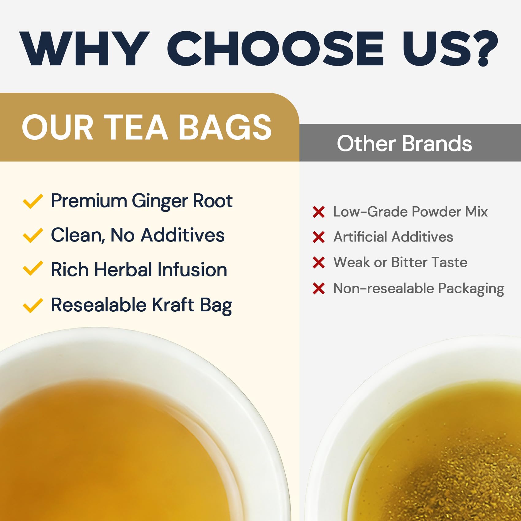 HIIHONE caffeine-free herbal tea for anytime refreshment.