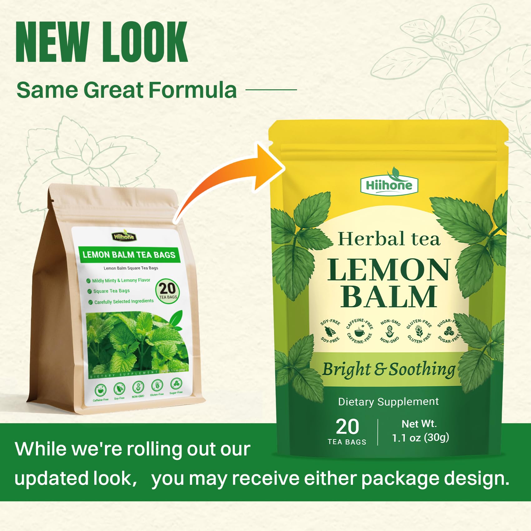 Hiihone fresh leaf detail closeup reveals aromatic herbs.