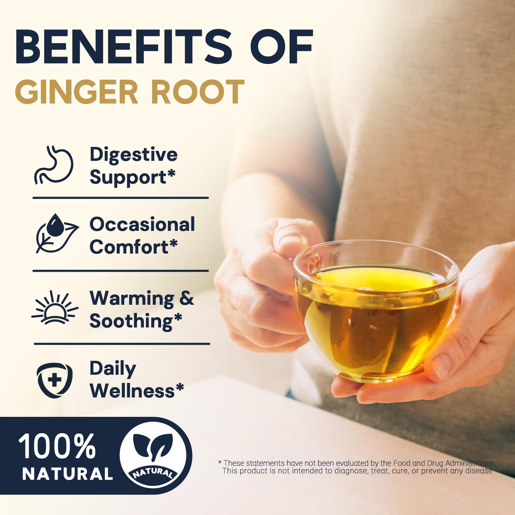 HIIHONE simple brewing makes ginger tea ready in minutes.