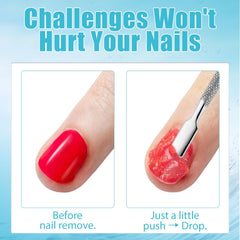 HiLemon gel remover action melts gel in minutes for easy removal.