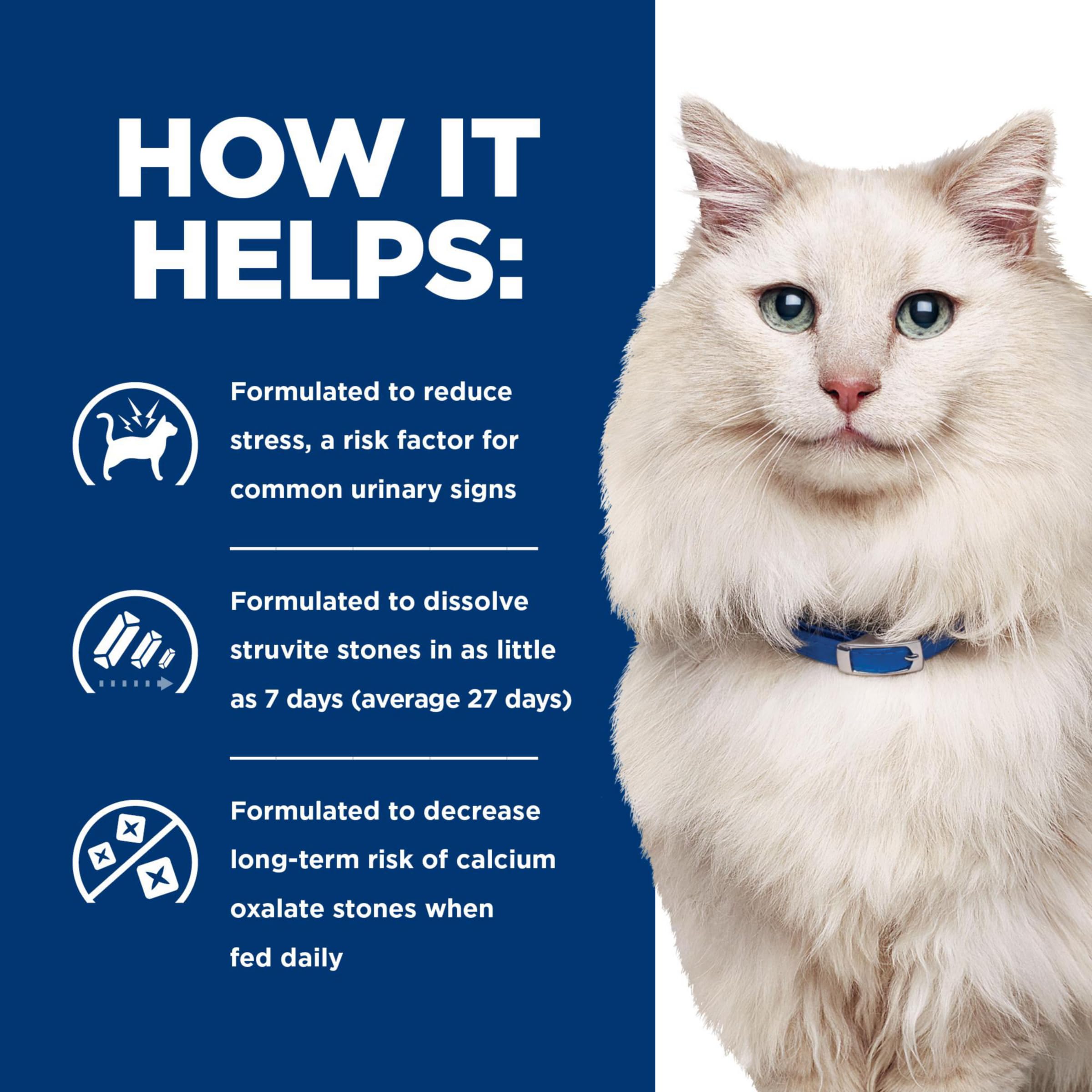 Hill's c/d Multicare Stress 24-pack box, convenient lifelong feeding.