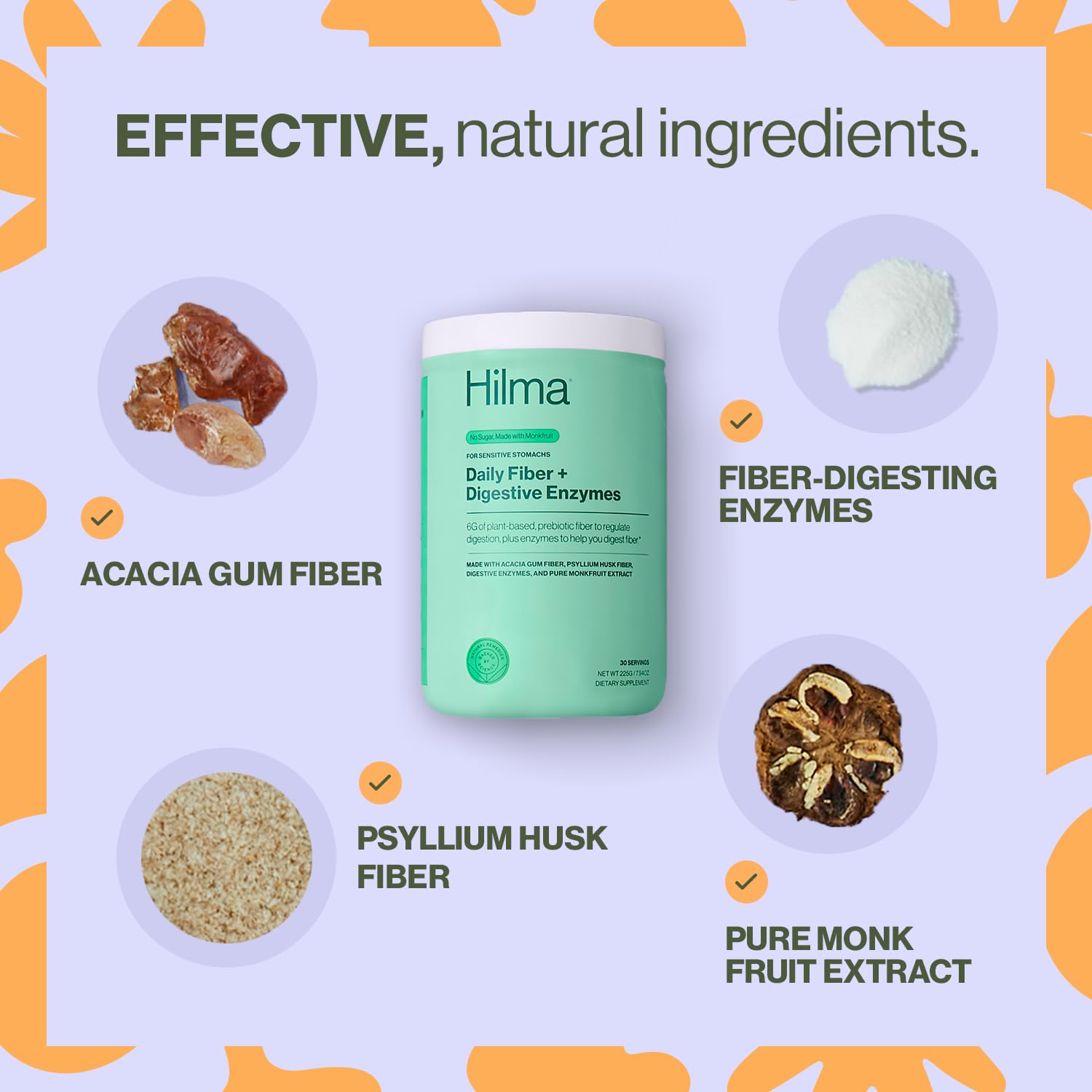 Hilma powder being stirred into water highlights easy daily usage.
