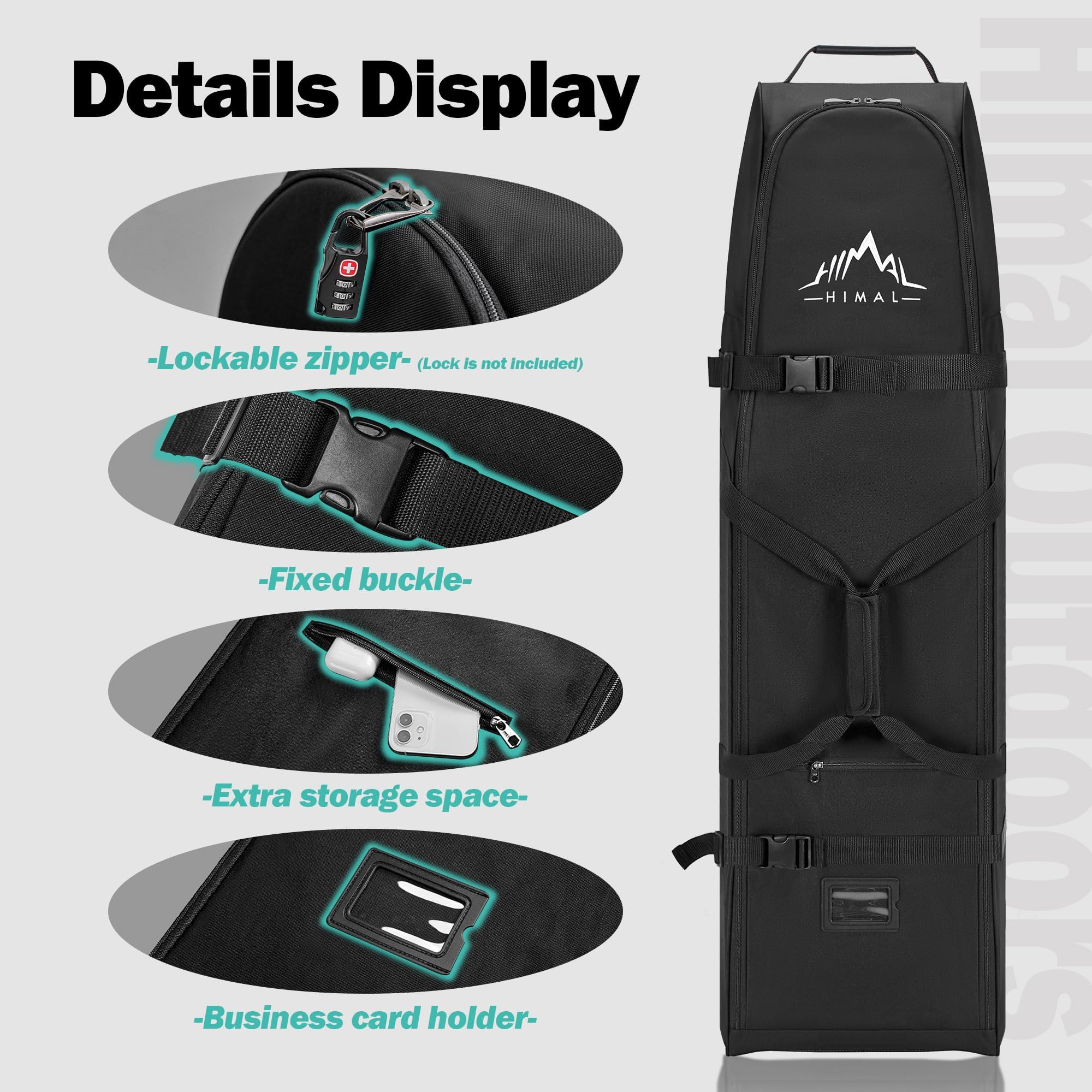Himal Outdoors cushioned travel bag supports comfortable handling on trips.
