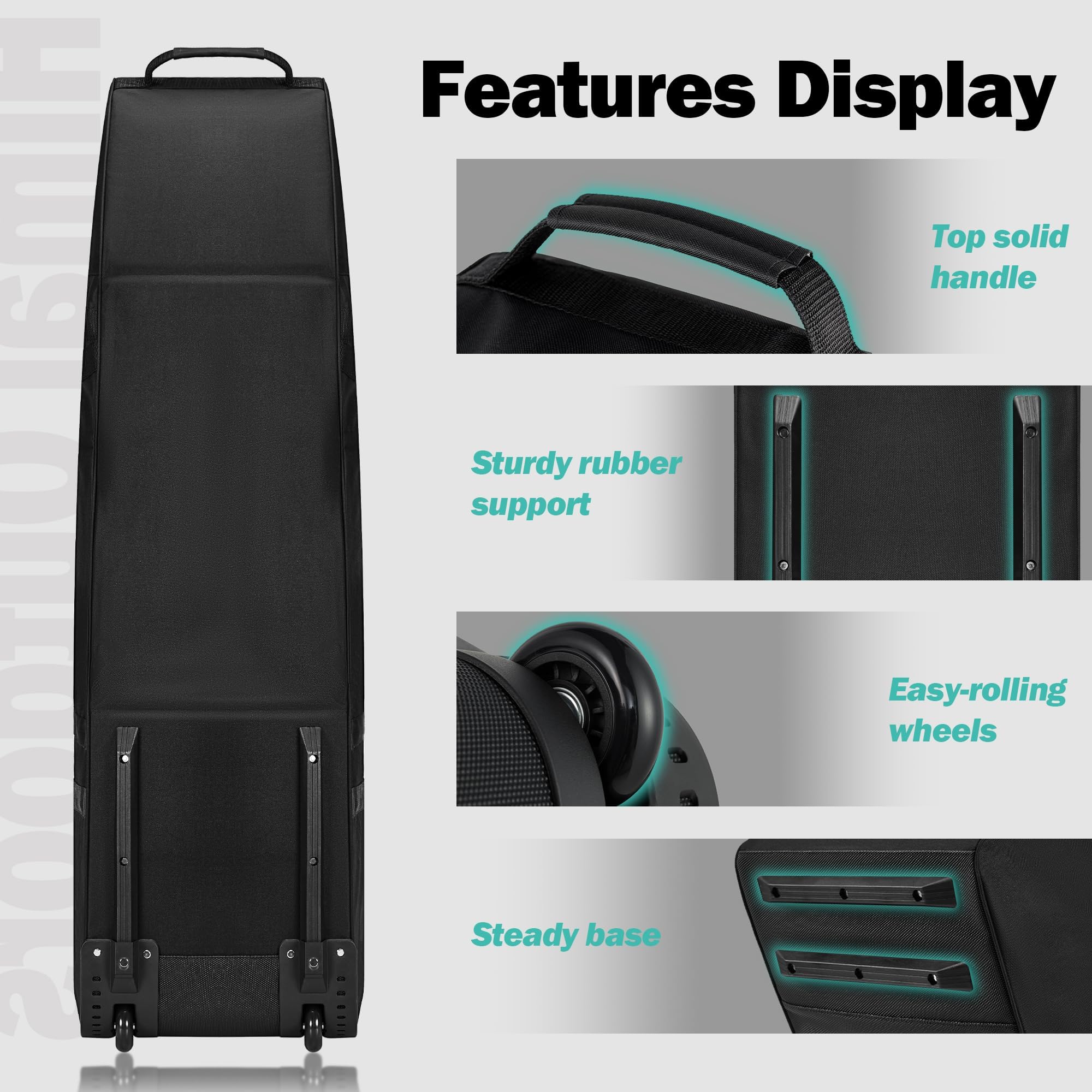 Himal Outdoors golf bag features durable zipper design for repeated use.
