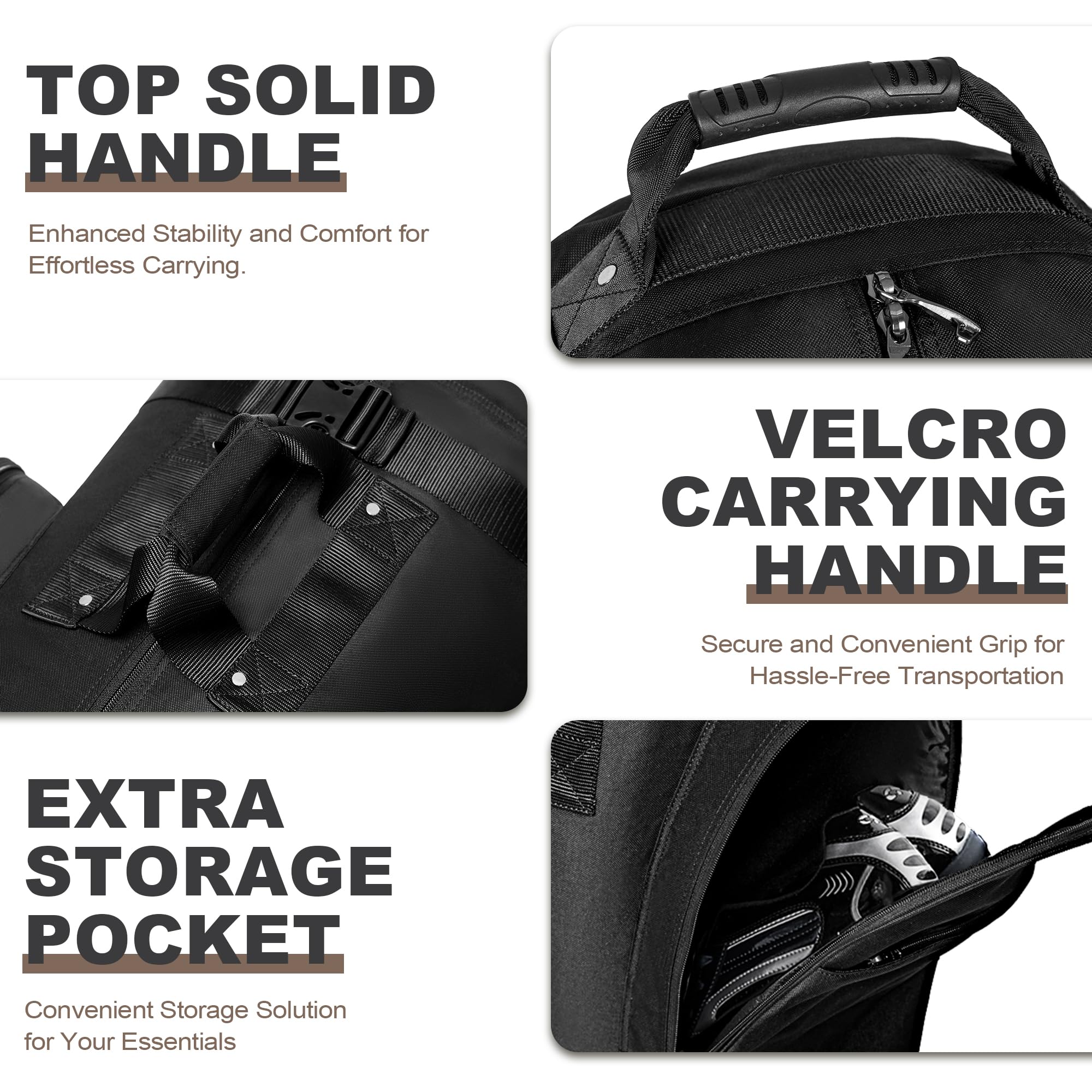 Himal Outdoors soft carry handles highlight easy lifting at airports