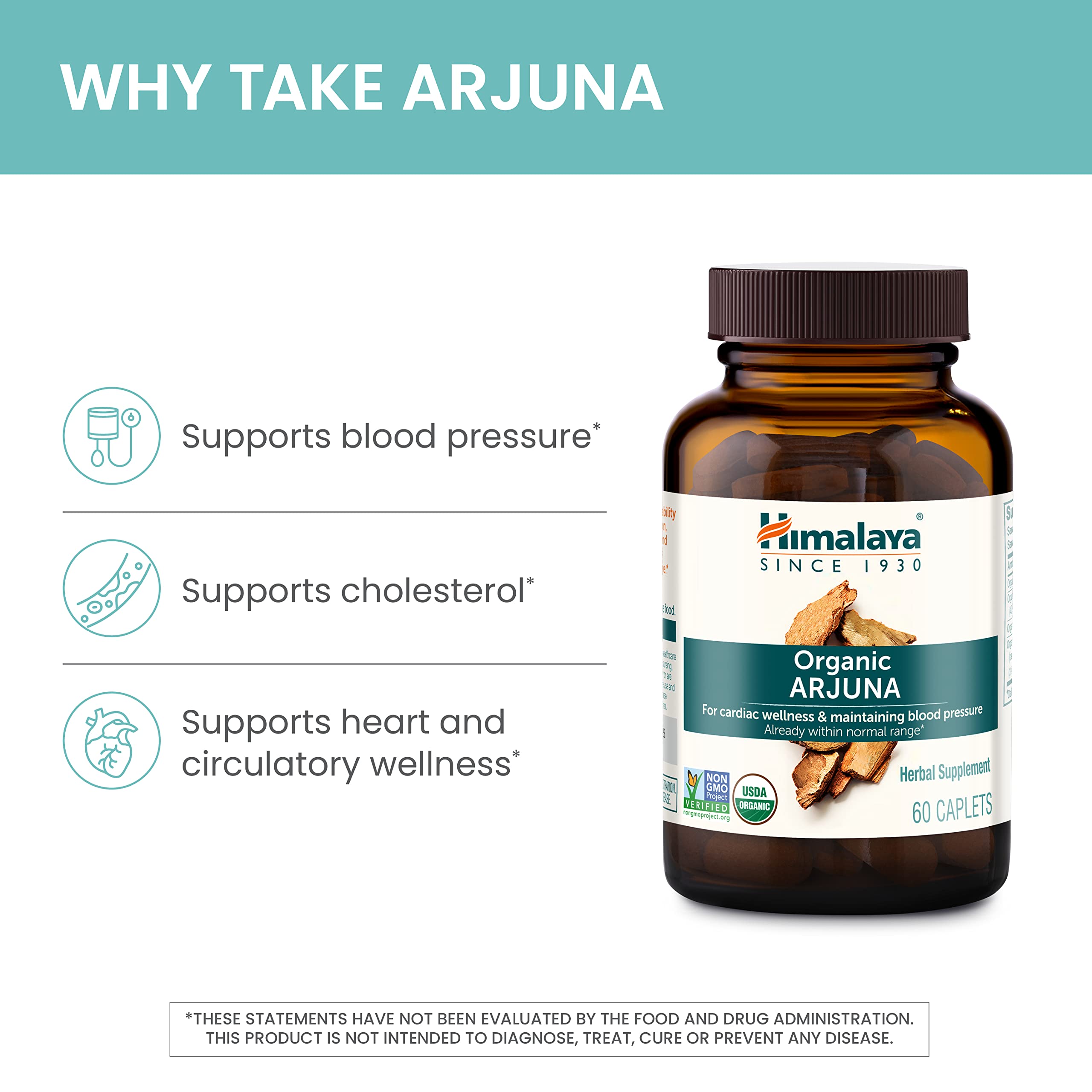 Himalaya Arjuna Ayurvedic formulation emphasizes premium extract