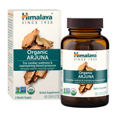 Himalaya Arjuna bottle showing a 60-day supply for daily heart support