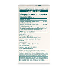 Himalaya Ashwagandha root powder spoon showing blend for energy balance