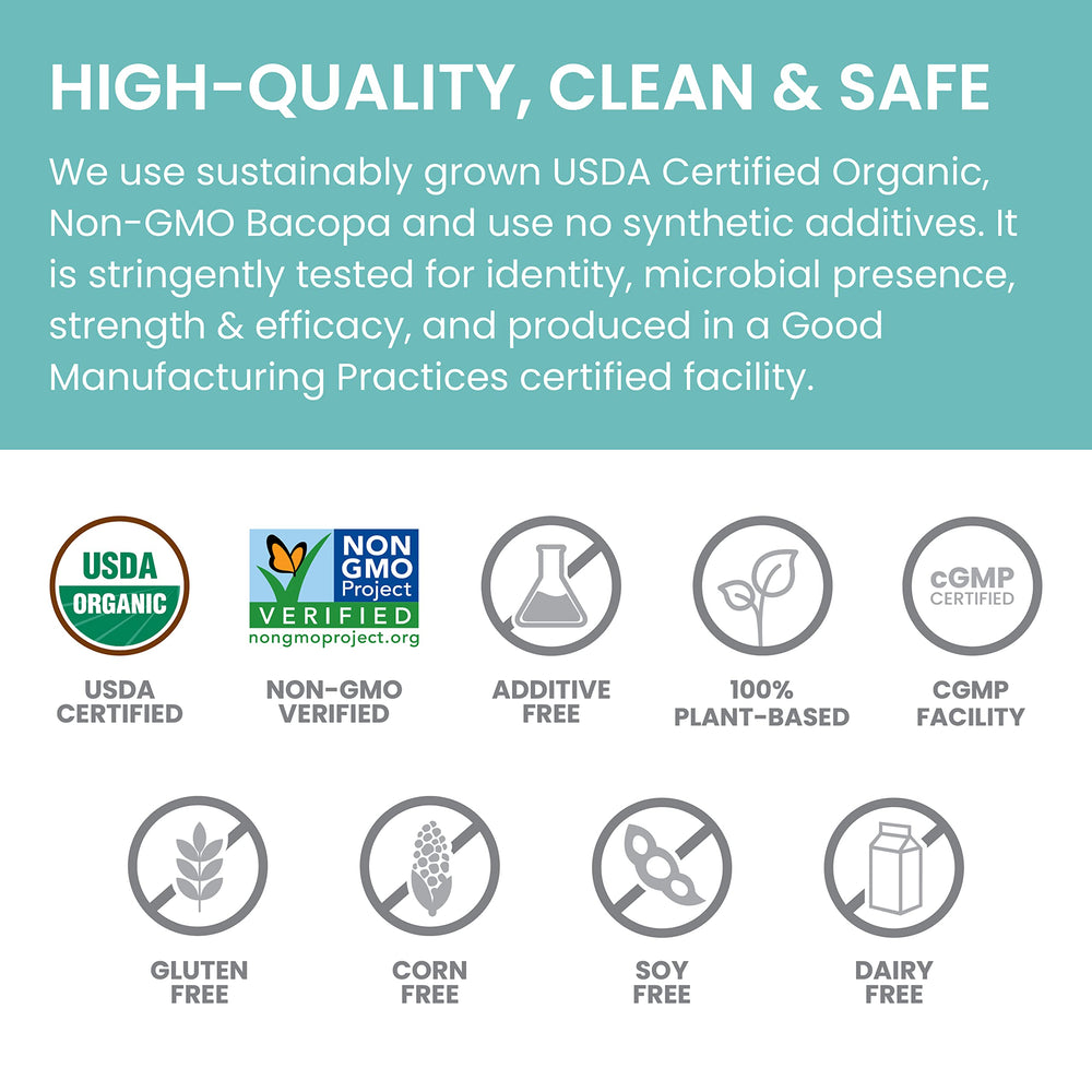 Himalaya Bacopa Organic factory scene hints at quality from cGMP manufacturing.