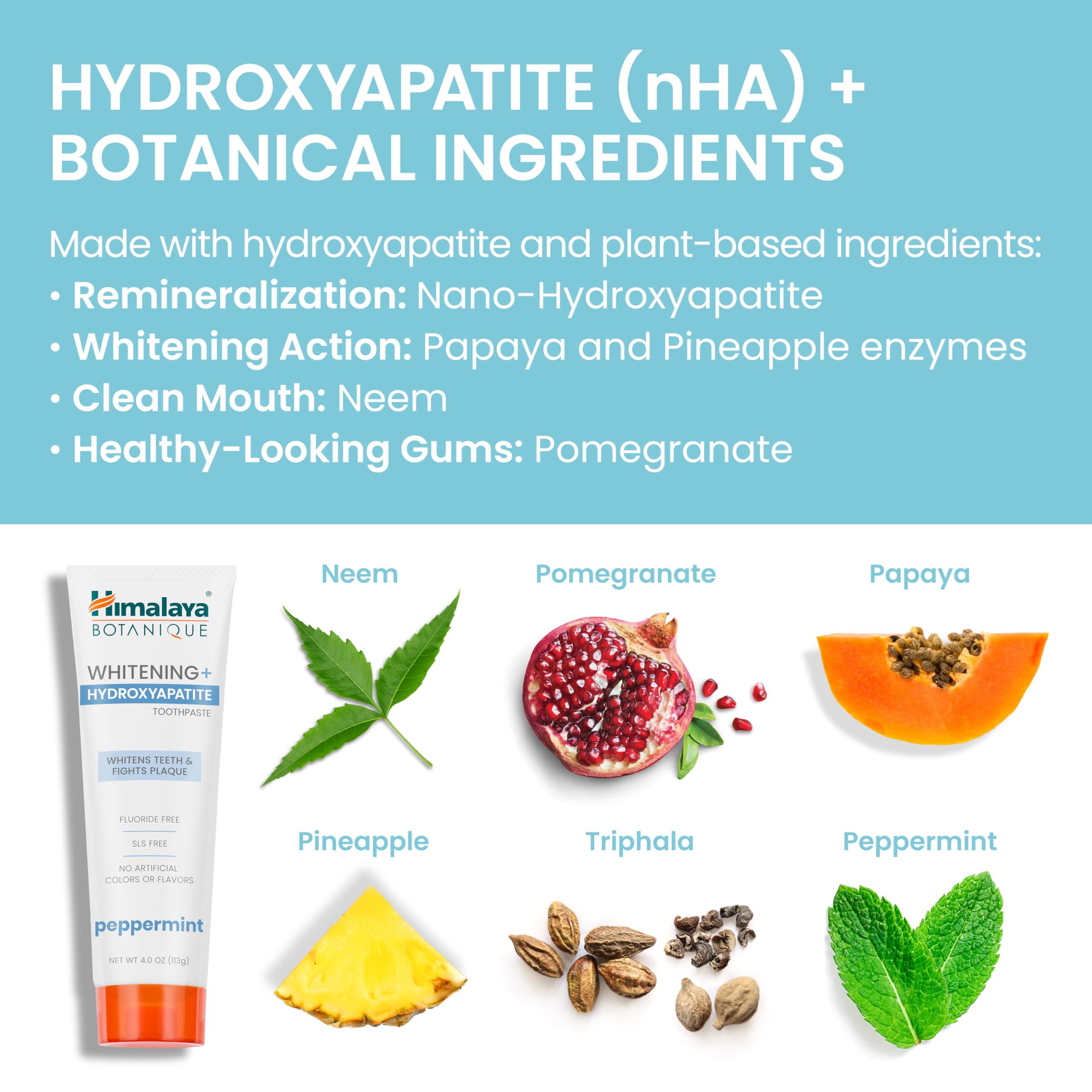 Himalaya Botanique toothpaste designed for sensitive teeth and enamel protection