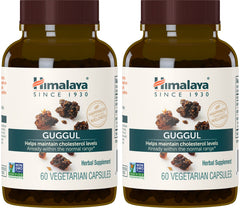 Himalaya Guggul bottle with capsules for daily wellness and balance.