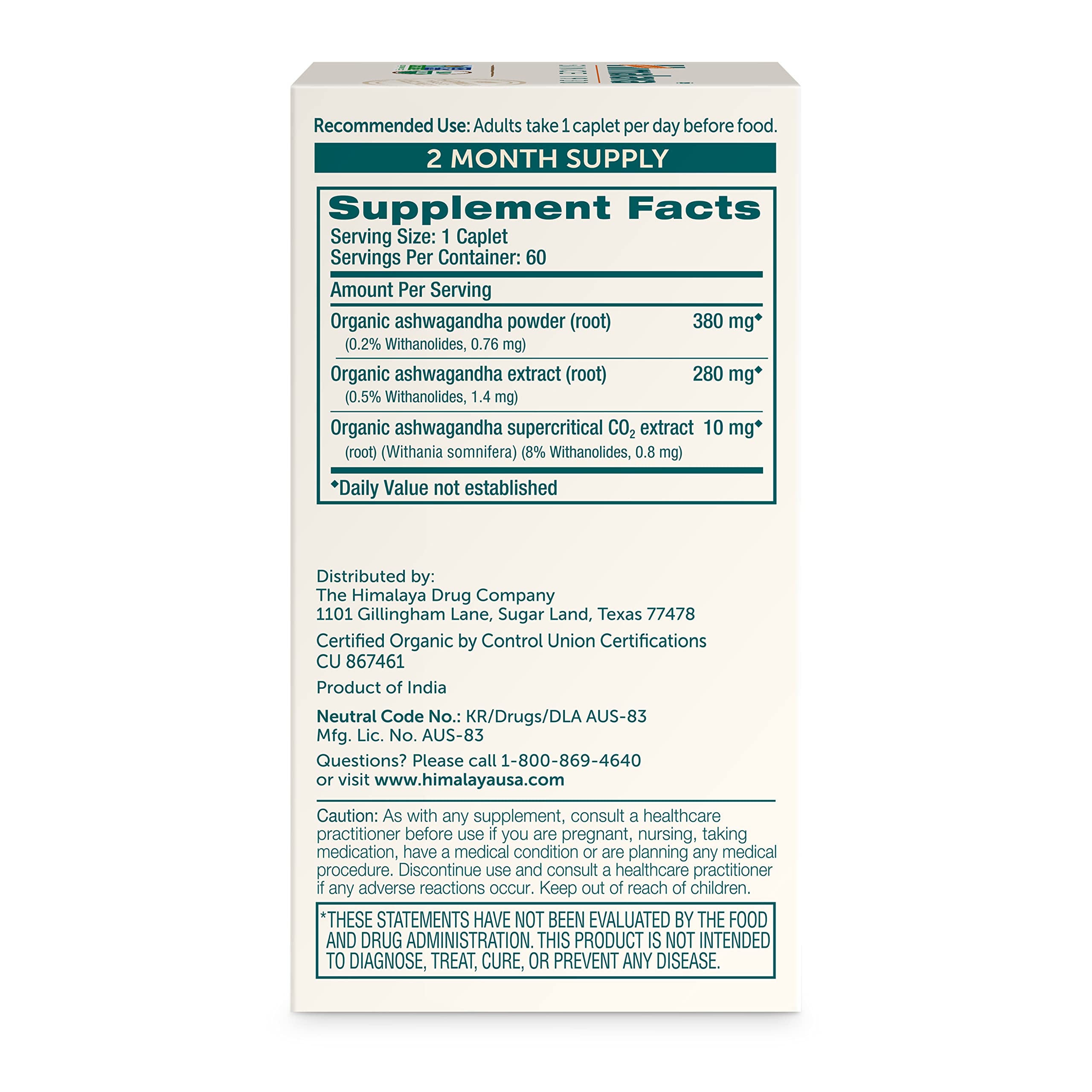 Himalaya Ashwagandha root powder close-up highlighting high-potency blend
