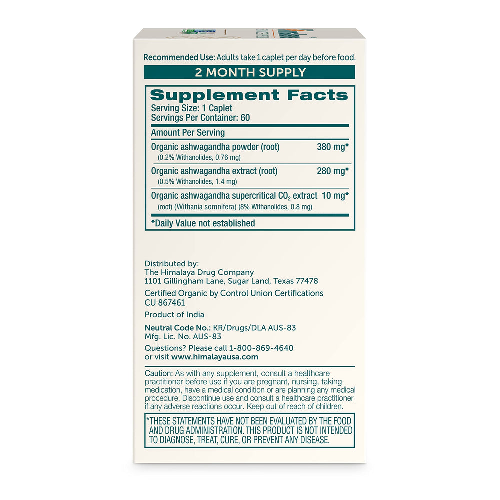 Himalaya Ashwagandha root powder close-up highlighting high-potency blend