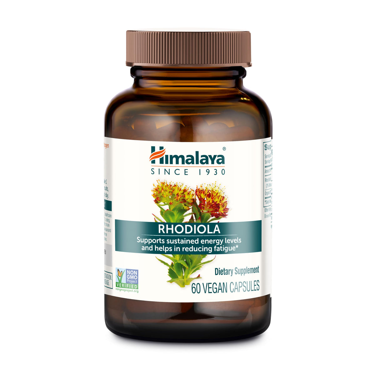 Himalaya Rhodiola Rosea capsules ready for daily energy support.