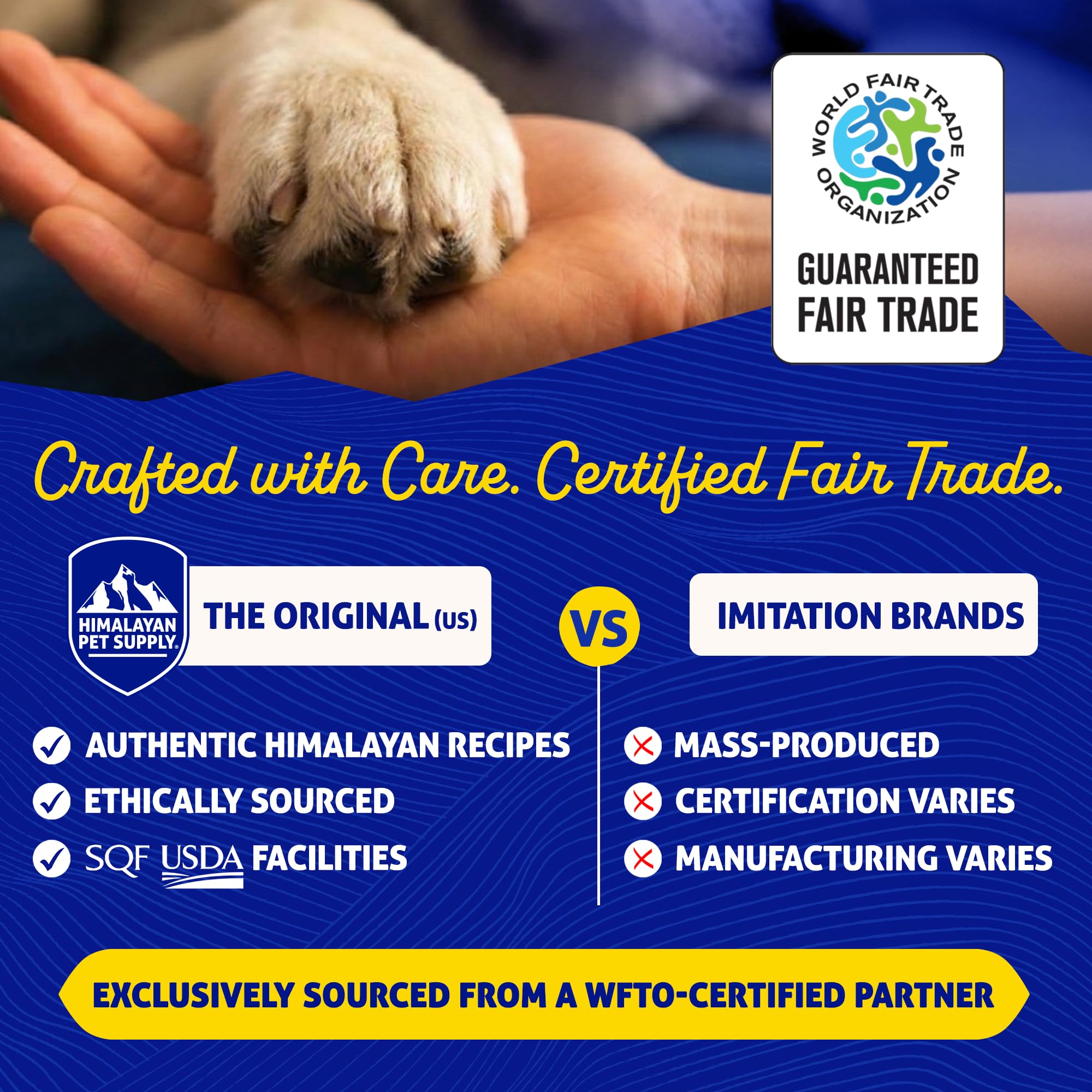 Himalayan Dog Chew original yak cheese stick packaged image highlights lactose-free, gluten-free delight
