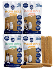 Himalayan Dog Chew Yogurt Sticks pack shot with mixed flavors for all breeds