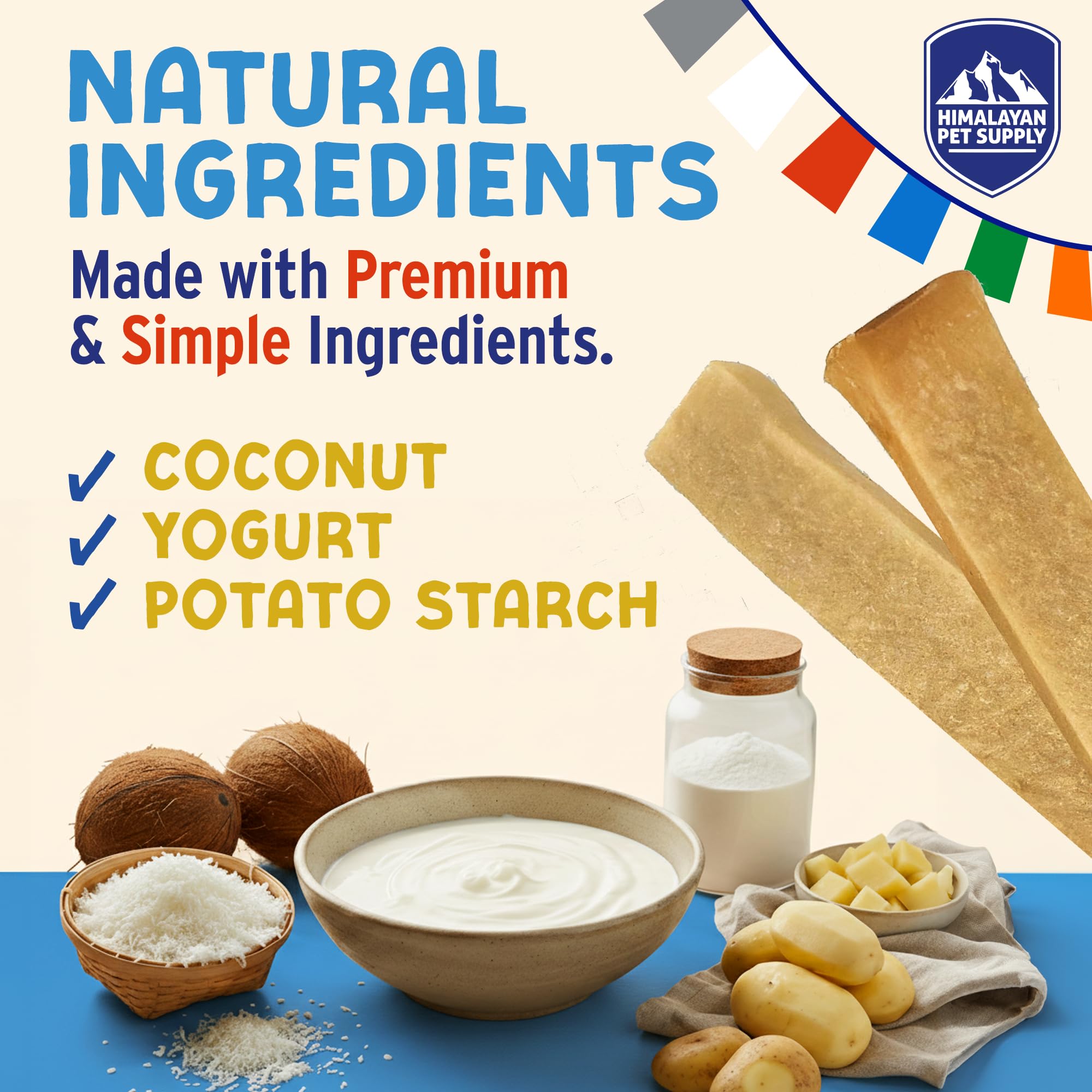 Himalayan Dog Chew Yogurt Sticks texture shows soft density for all dogs