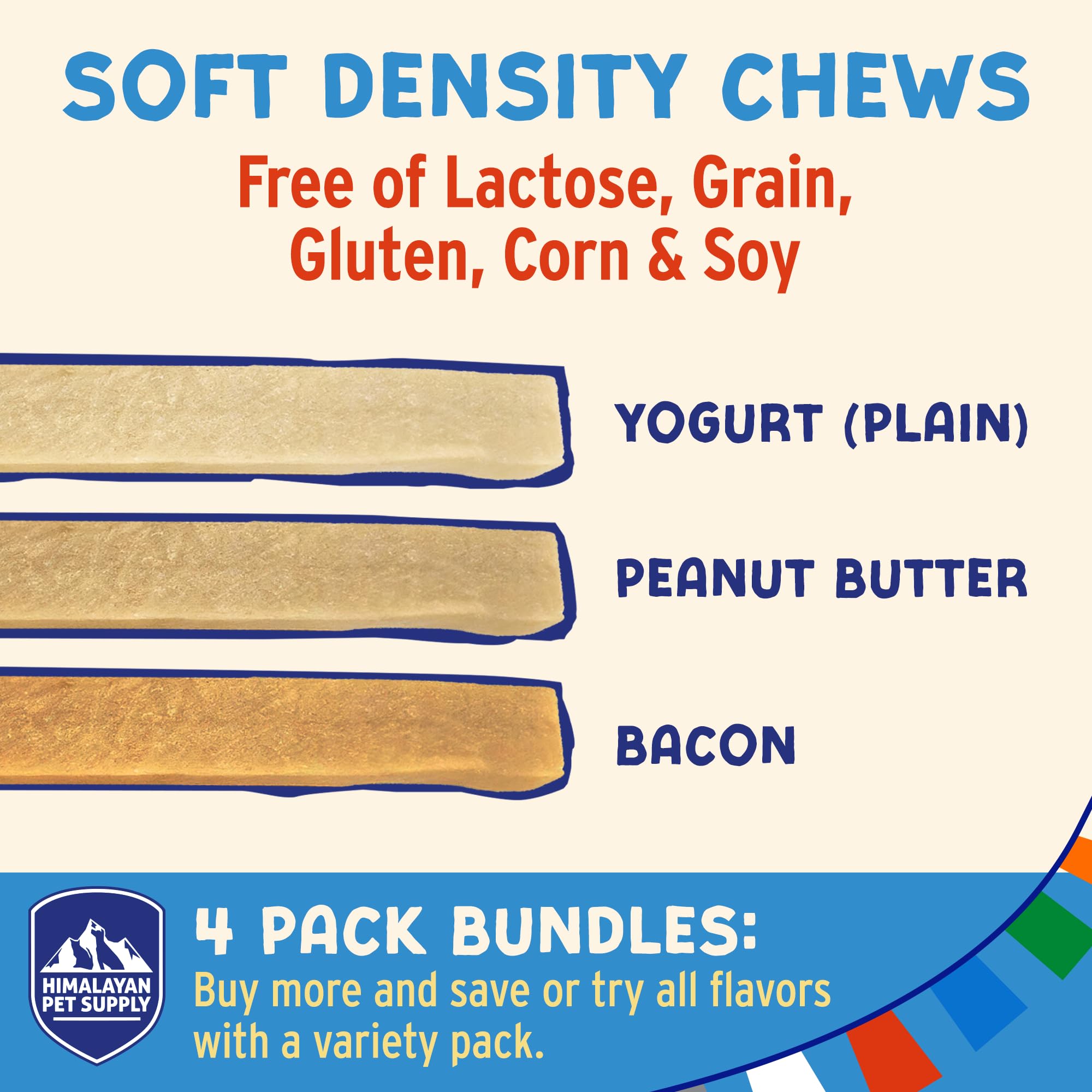 Himalayan Dog Chew Yogurt Sticks during treat time rewarding good behavior
