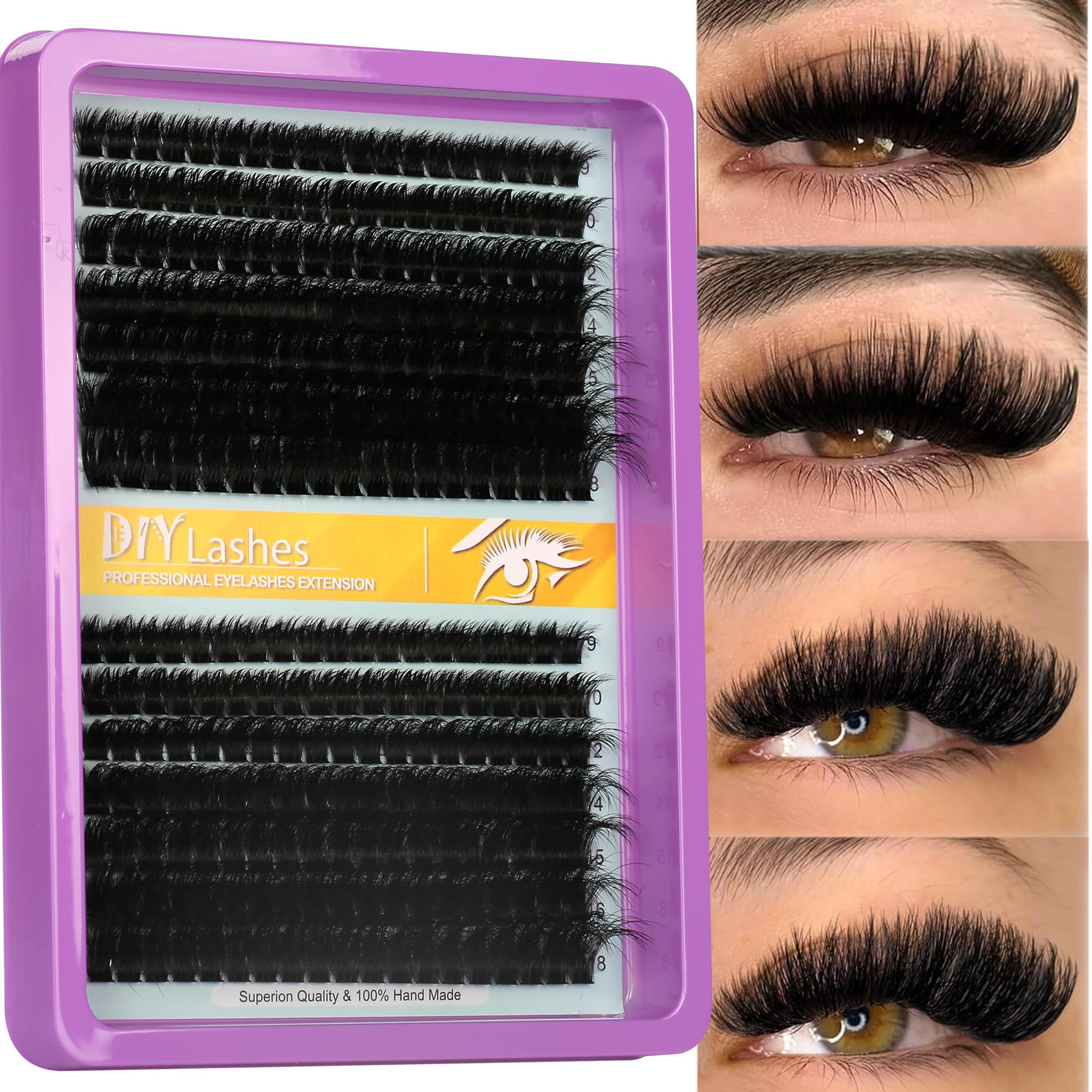 Himirell C-Curl lash clusters deliver natural volume with a light feel for daily wear.
