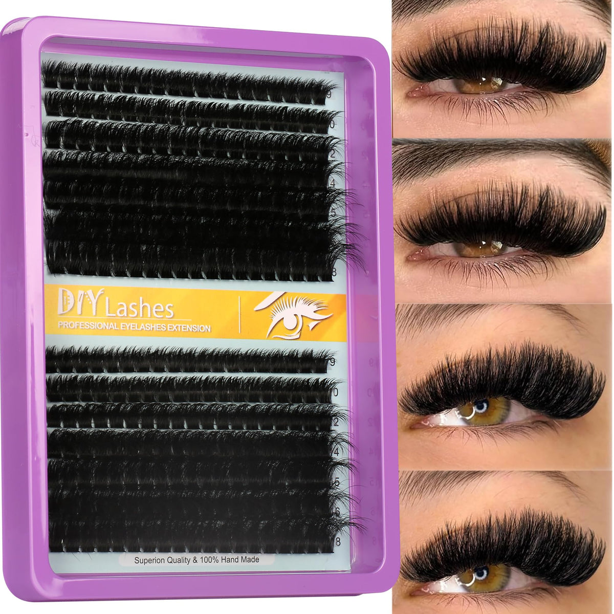 Himirell C-Curl lash clusters deliver natural volume with a light feel for daily wear.