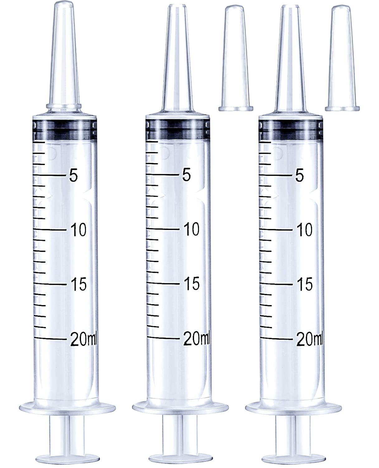 HiMo 20ml syringe with cap for safe dispensing and precise measurement.