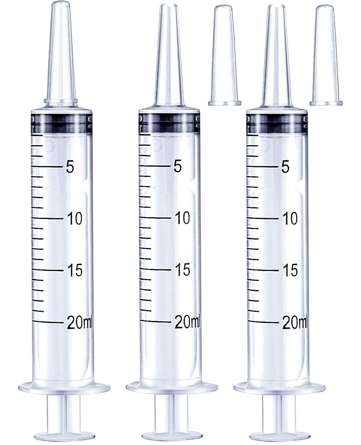 HiMo 20ml syringe with cap for safe dispensing and precise measurement.