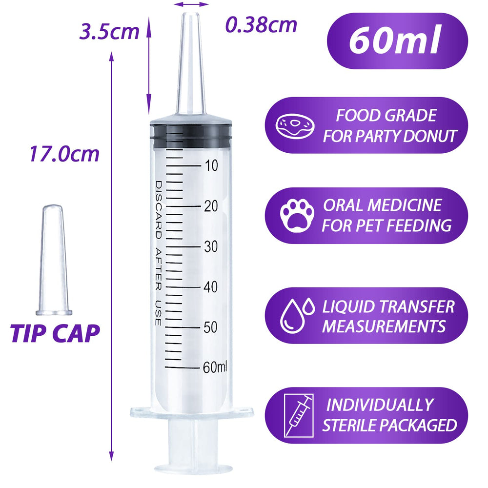 HiMo 60ml syringe sterile wrap preserves cleanliness for reliable use.