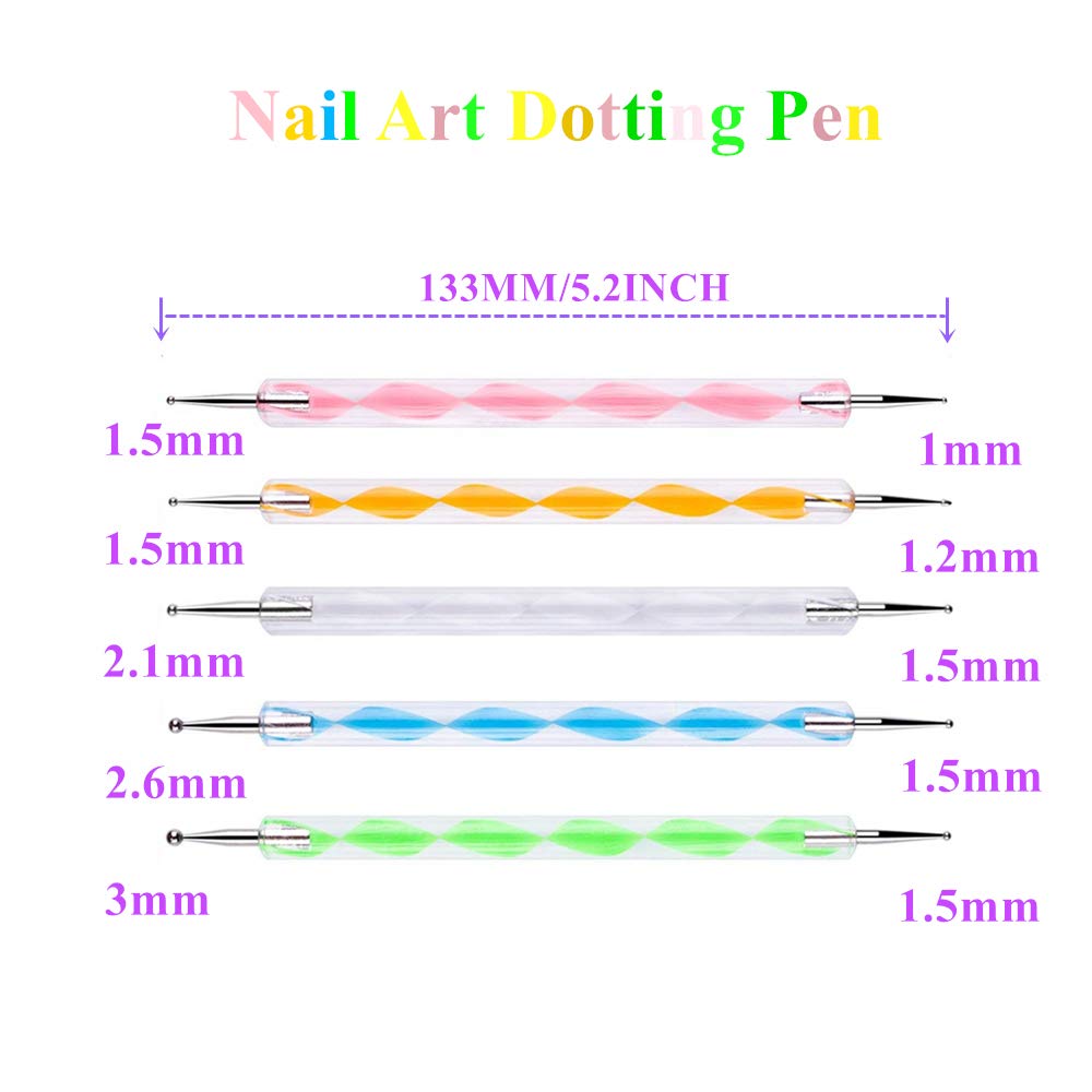 HiMo dual-ended dotting pen with two ball sizes for versatility.