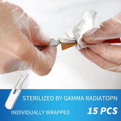 HiMo stainless steel handle 3 with blade offers a durable, non-slip grip
