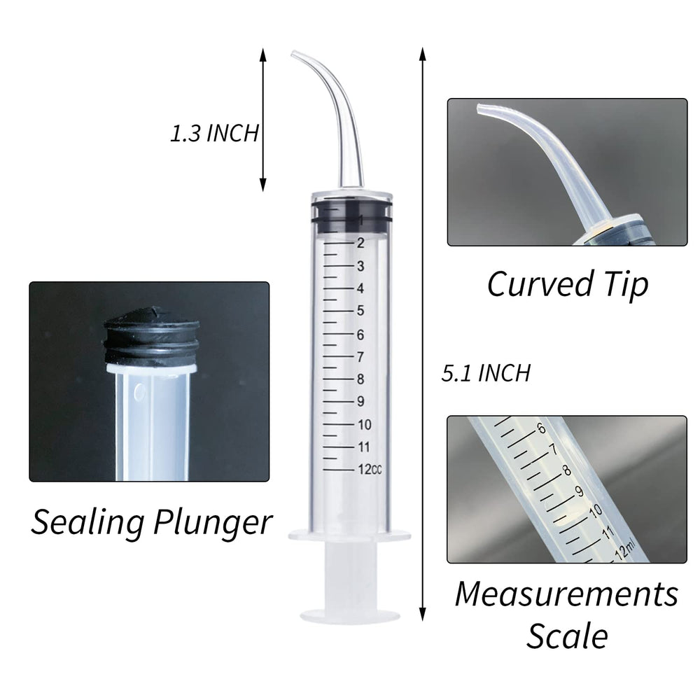 HiMo syringe with measurement scale aids accurate dosing for oral care routines.