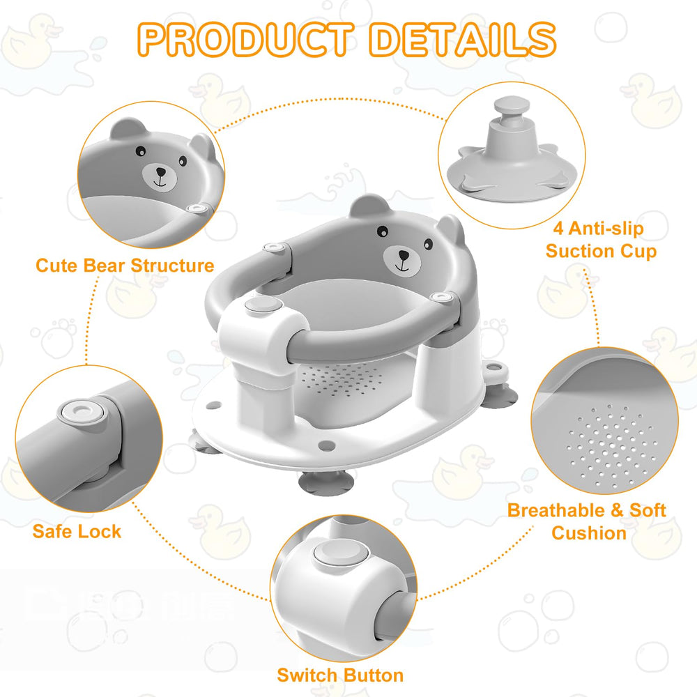Himold ergonomic baby seat providing head and back support