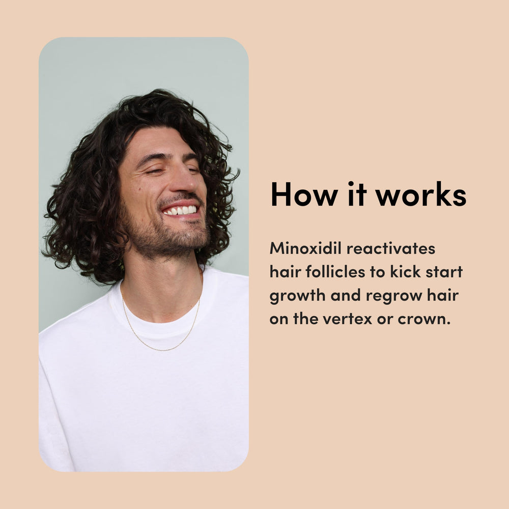 Hims Hair Regrowth unscented formula for comfortable daily use.