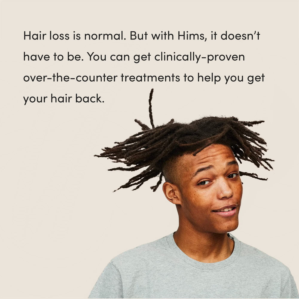 Hims Hair Regrowth unscented-formulation is ideal for sensitive scalps