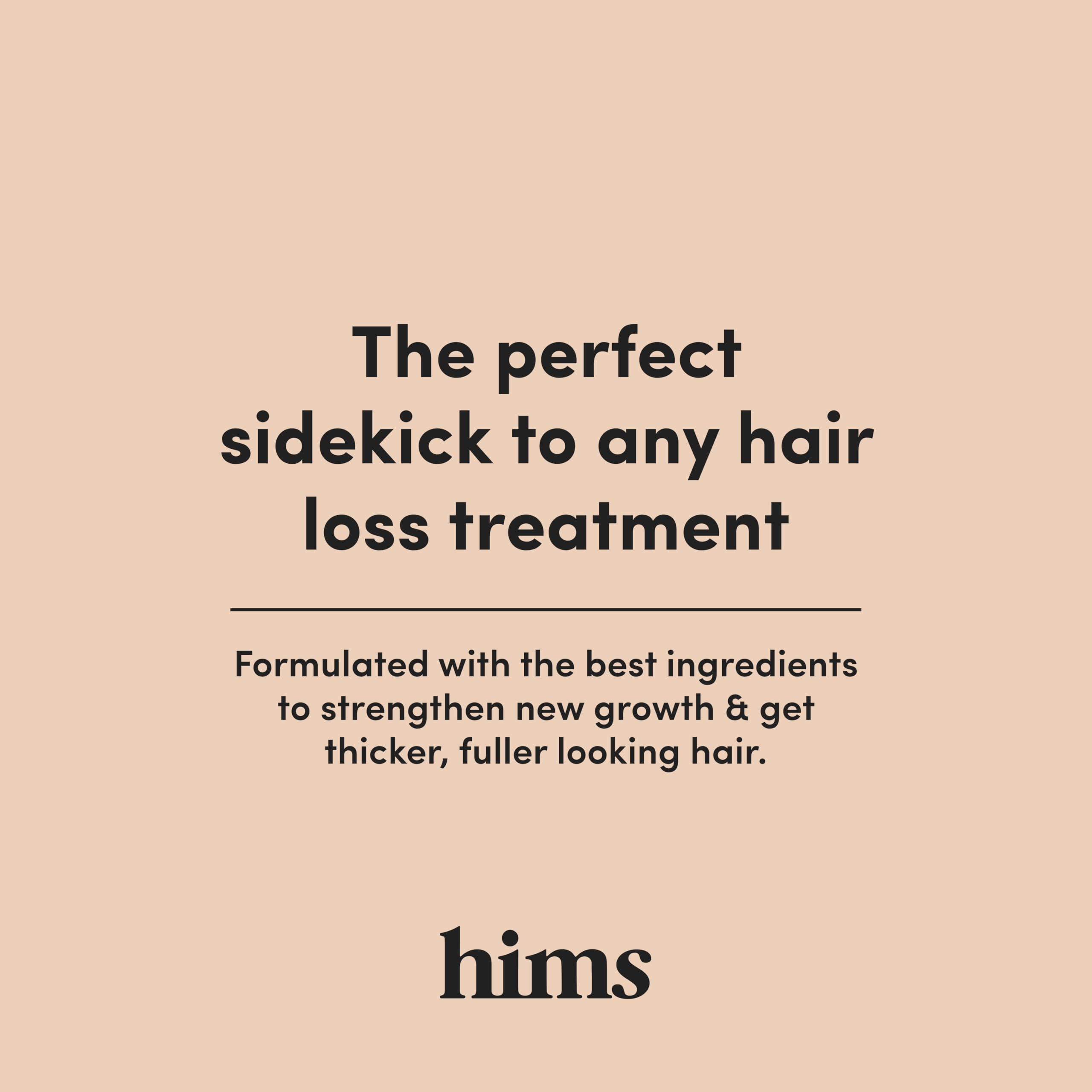 Rinse-off moment with water droplets after applying Hims Max Volume Conditioner