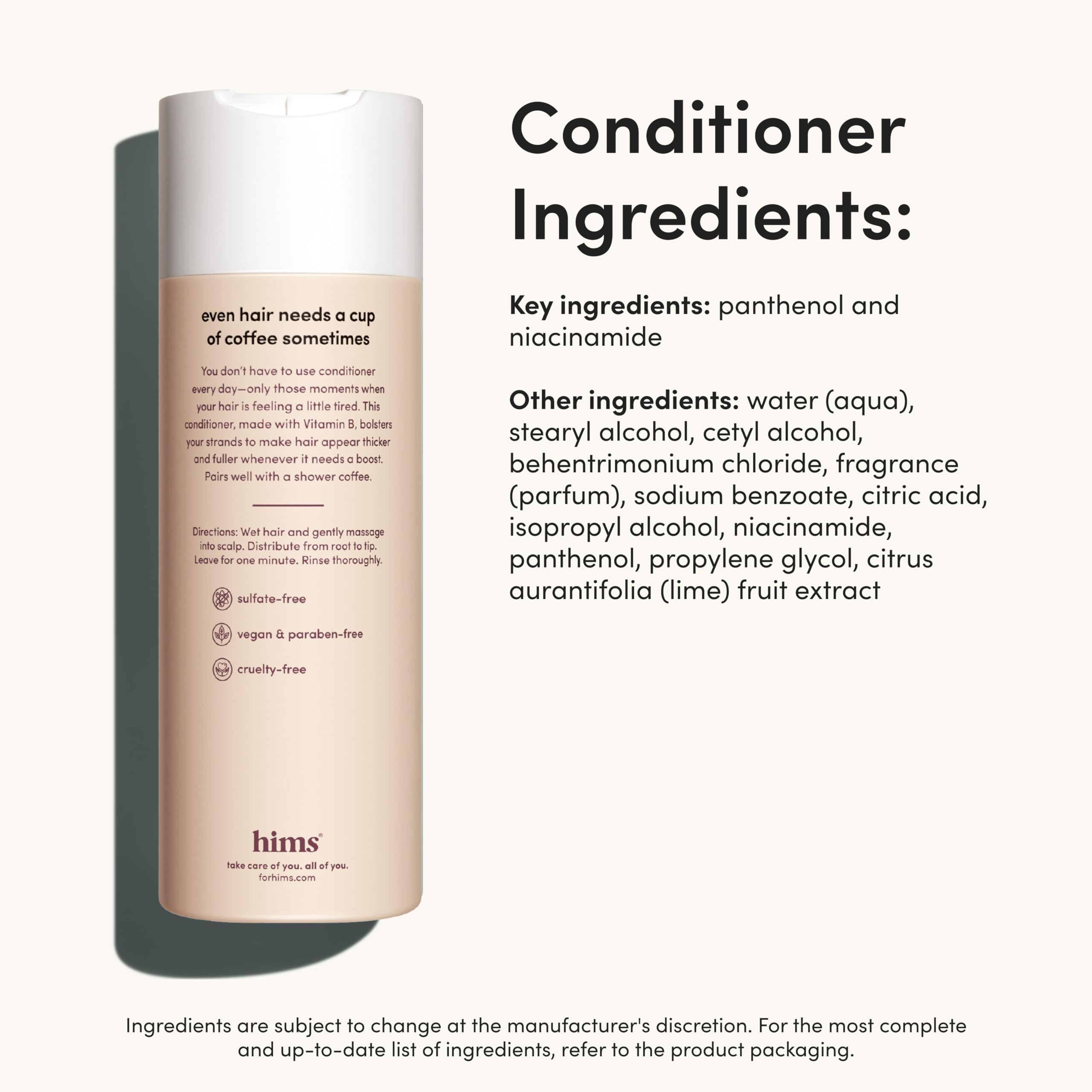 hims Thick Fix color-treated hair safe label on bottle.