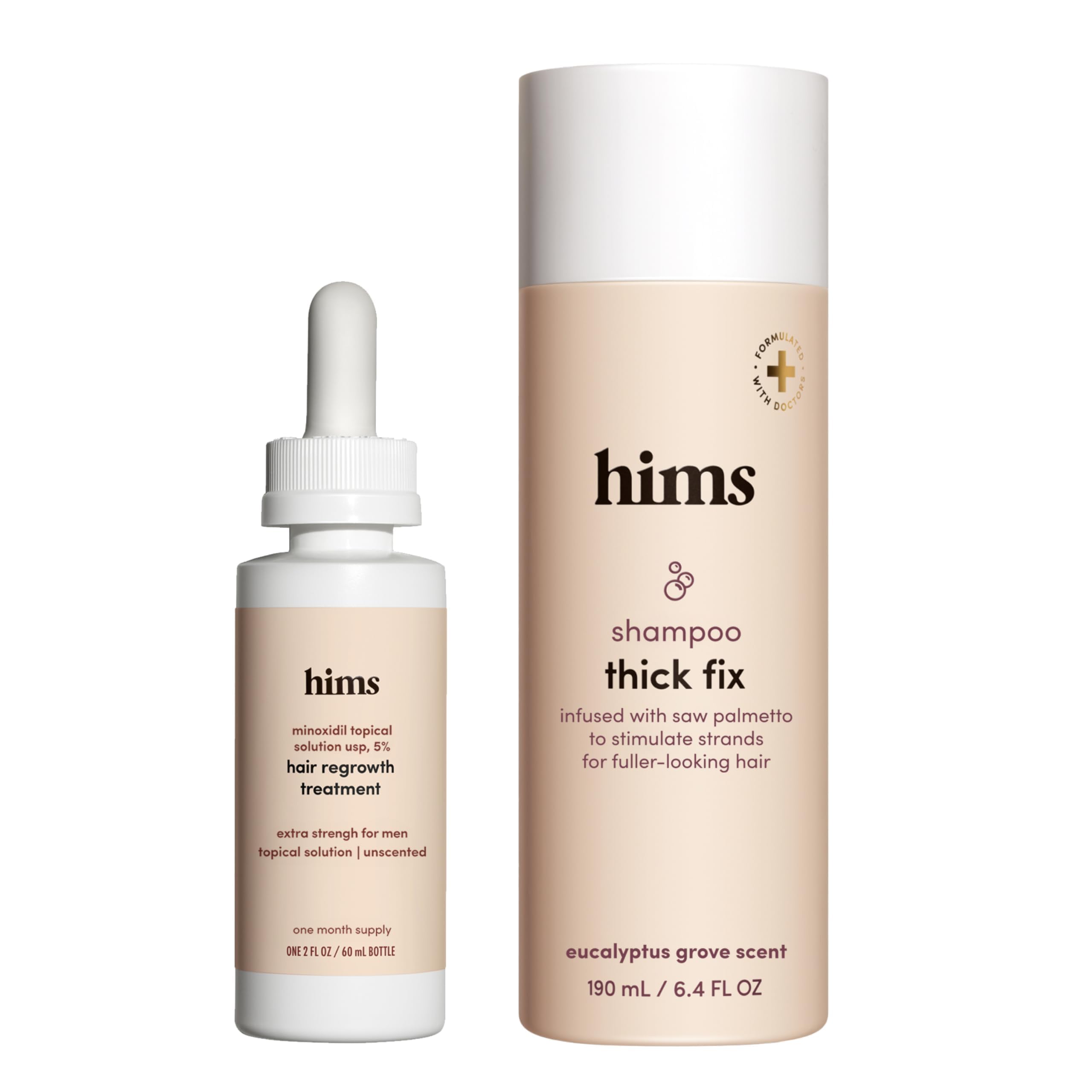 HIMS Thick Fix shampoo lather close-up promotes fuller-looking hair