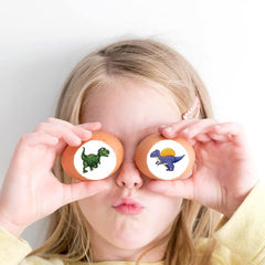 HinchJone dinosaur stickers with bright colors for kid engagement and creativity.