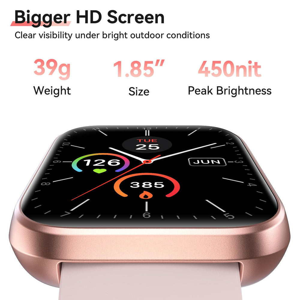 Hingso smart watch connected to Android and iPhone with Alexa built-in