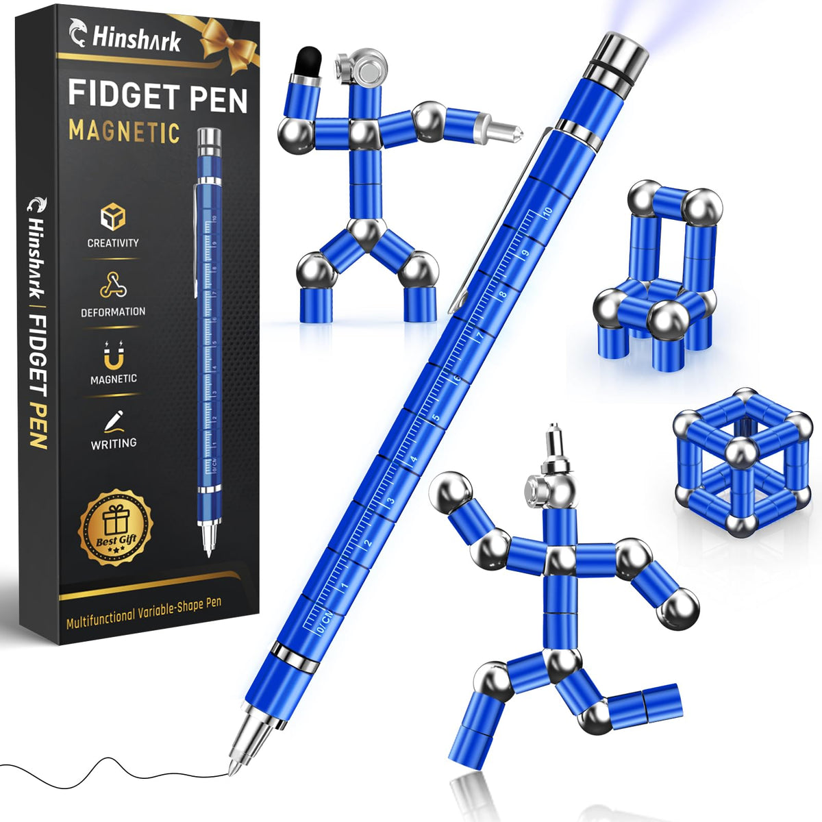 Hinshark fidget pen complete executive set for versatile desk use