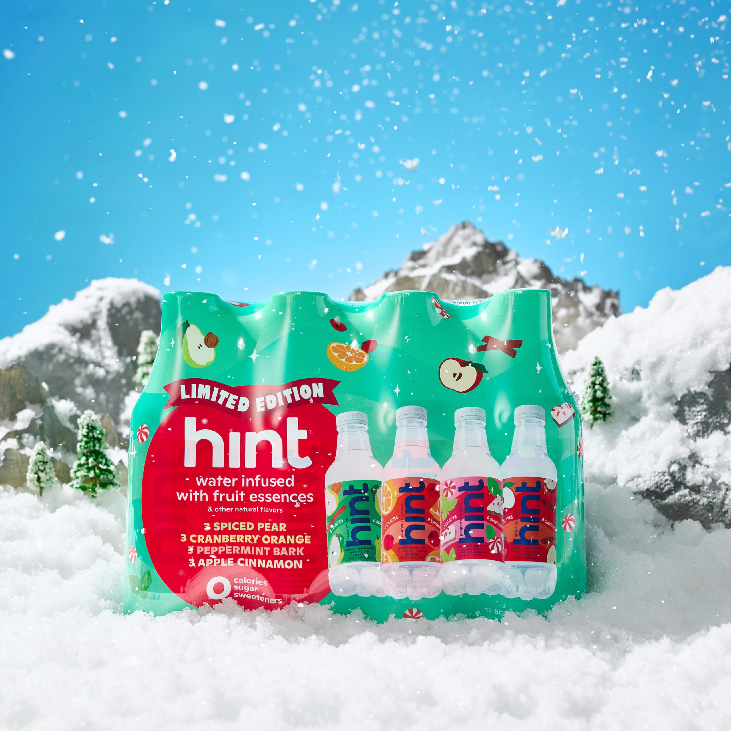 Hint 12-bottle case on table, ideal for home, work, or travel.