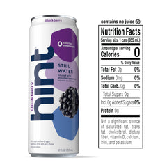Hint blackberry flavor pour demonstrates refreshing, sugar-free hydration for any meal or workout.
