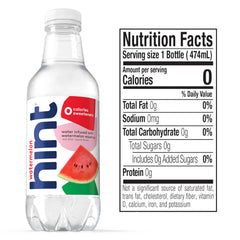 Hint case of 12 bottles ready for home, office, or on-the-go hydration.