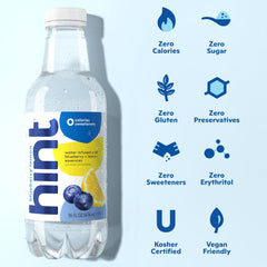 Hint case image highlights 12 bottles for home, work, or on-the-go hydration.