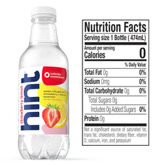 Hint fruit essences close-up demonstrates flavor without sugar or calories.