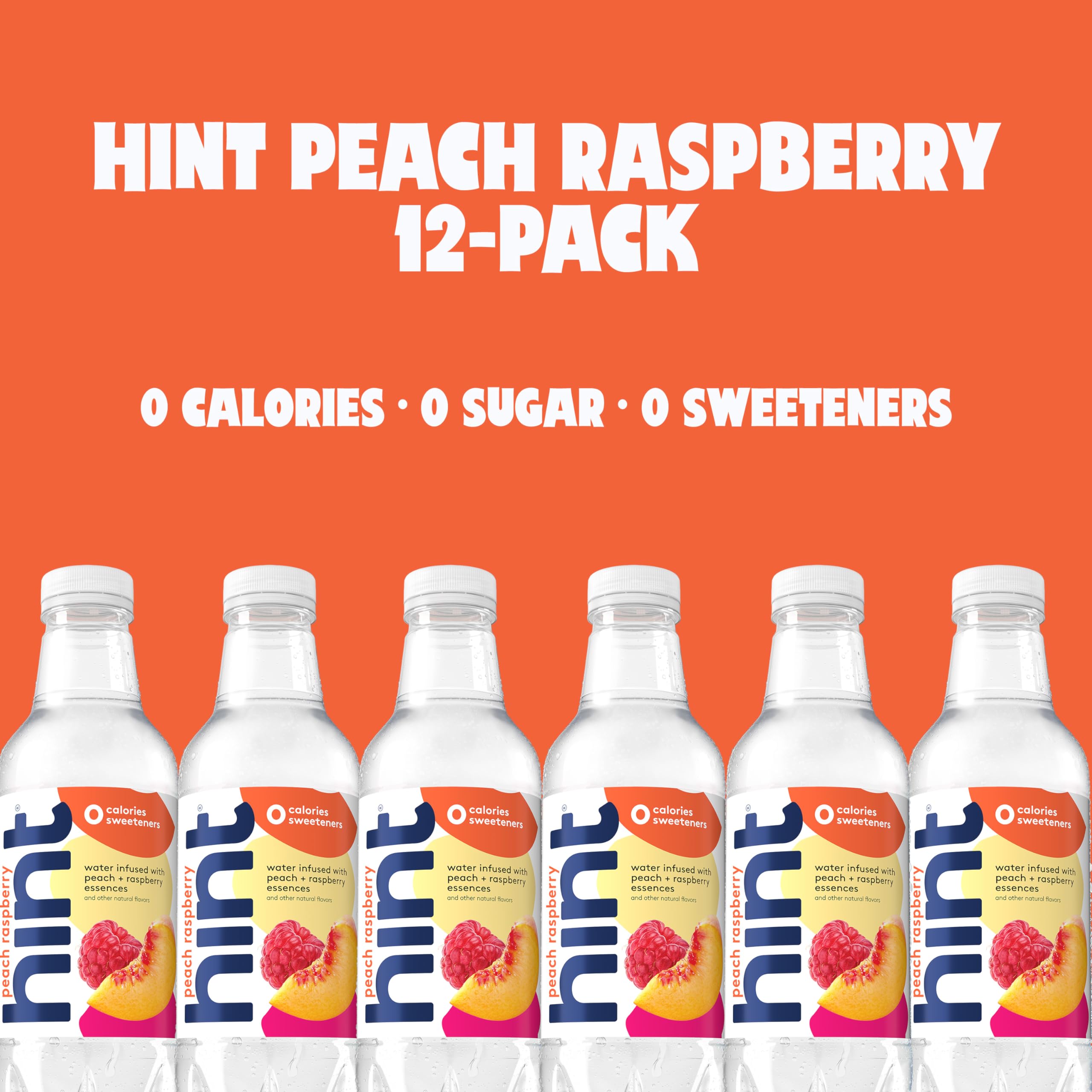 Chilled Hint water in a glass reveals crisp, clean taste without calories.