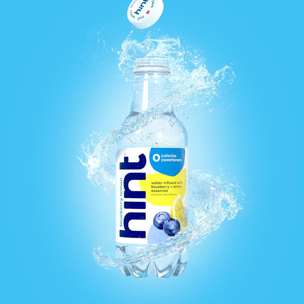 Hint Blueberry Lemon visual shows natural fruit essence