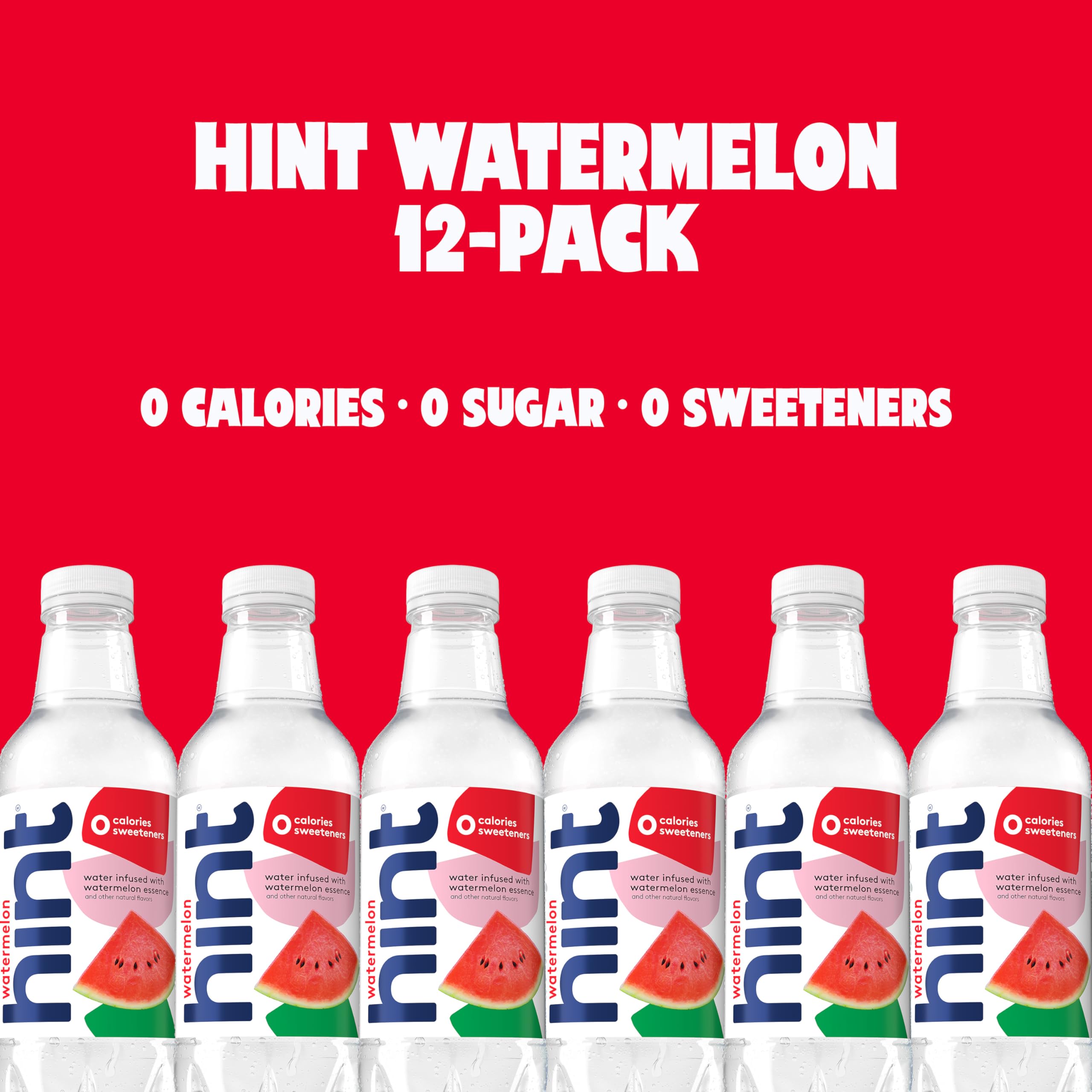 Hint glass of watermelon-infused water showcases crave-worthy flavor without calories.