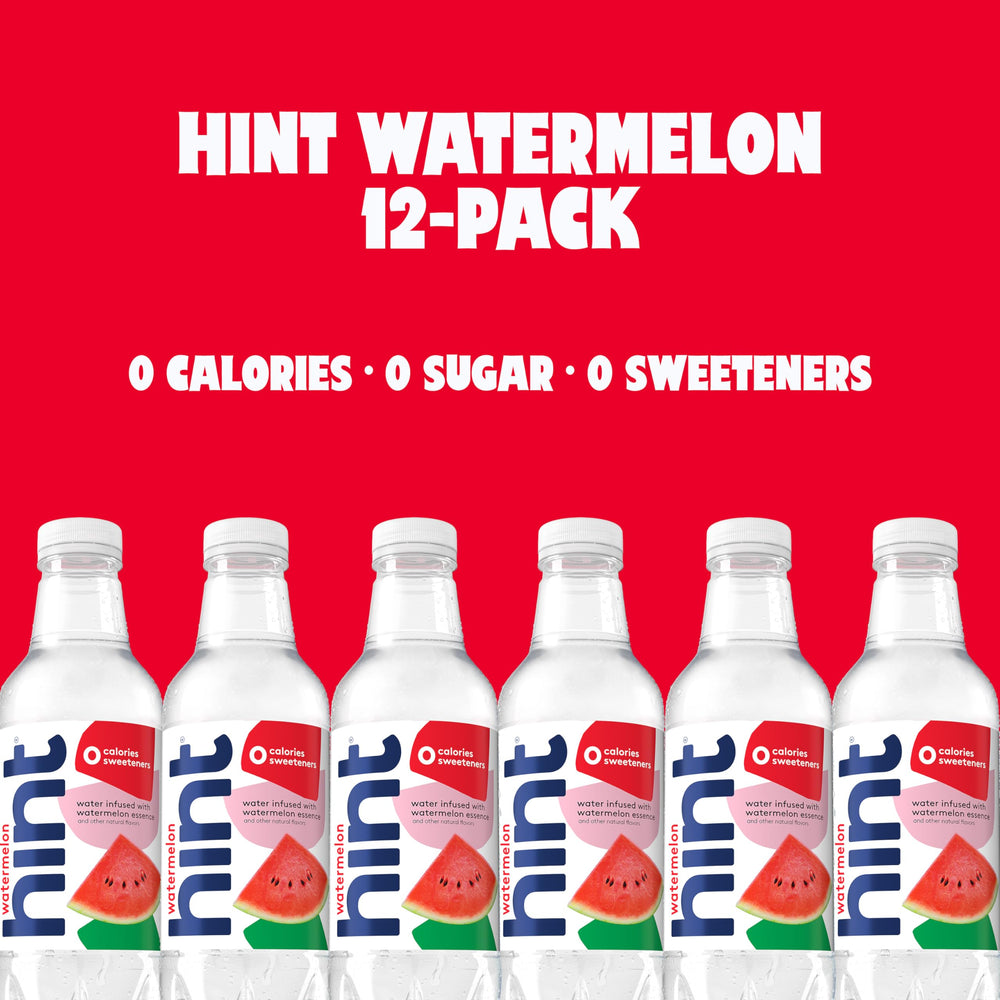 Hint glass of watermelon-infused water showcases crave-worthy flavor without calories.